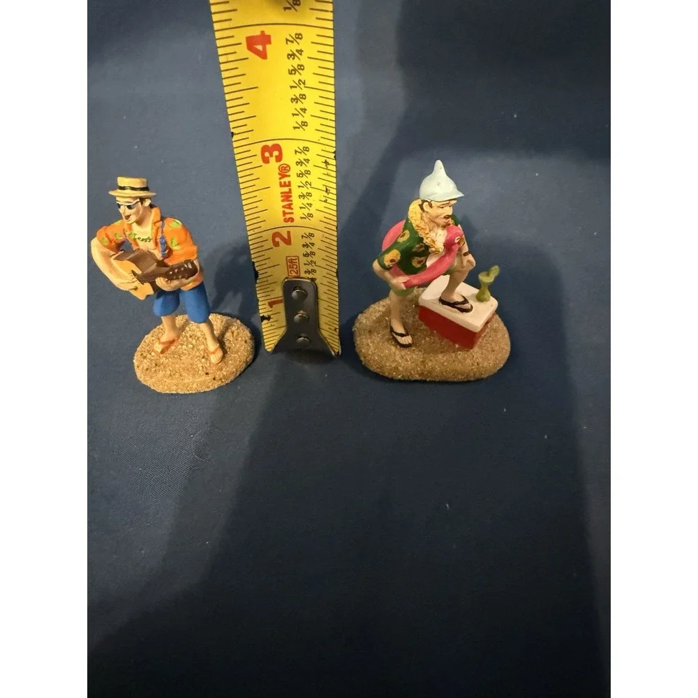 Dept 56 Margaritaville Village Accessories Beach Musician Cooler Lot Retired Set